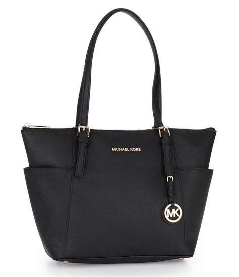 michael michael kors jet set east west gold-tone tote|Michael Kors saffiano tote bag.